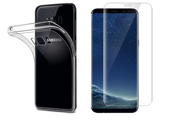 Samsung Galaxy J3 Tempered Glass Screen Protector Clear Gel case Samsung Galaxy J3 Tempered Glass Screen Protector Clear Gel case