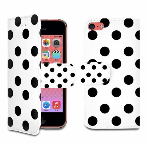 Samsung Galaxy Note3  Black and White  Polka Dot  wallet case