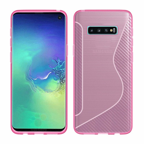 Samsung Galaxy S10  Pink Hybrid Shockproof  Bumper case Samsung Galaxy S10  Pink Hybrid Shockproof  Bumper case
