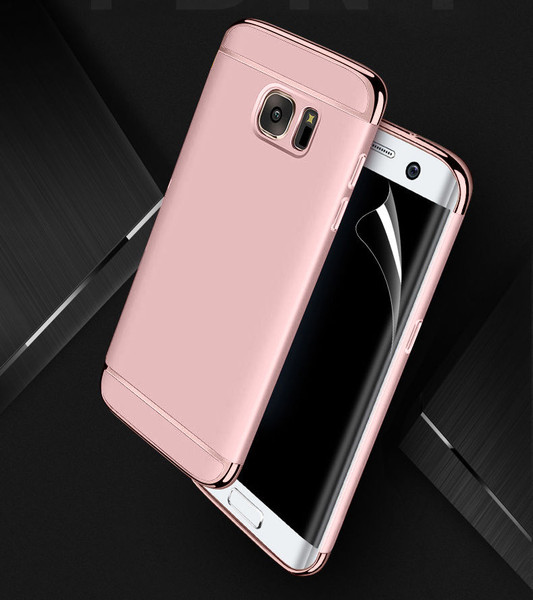 Samsung Galaxy S6 Edge Luxury Ultra Slim Shockproof Bumper Case  Rose Gold Samsung Galaxy S6 Edge Luxury Ultra Slim Shockproof Bumper Case  Rose Gold