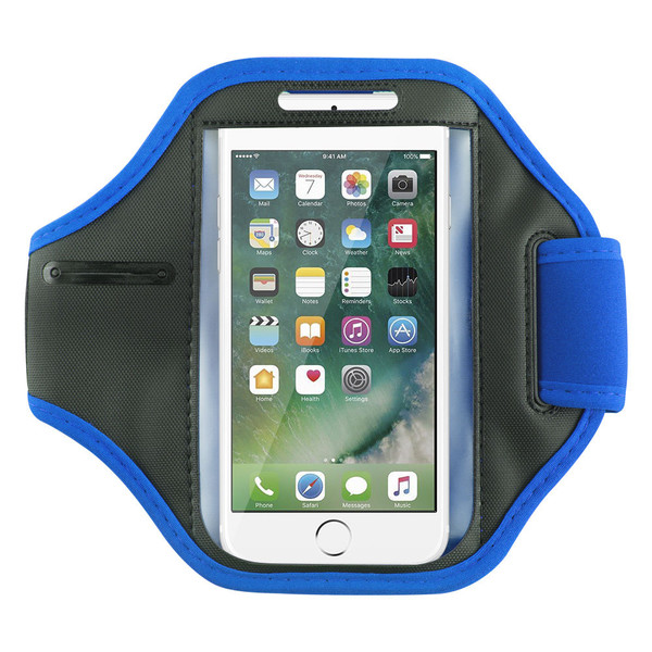 Samsung Galaxy S6 Edge Sports Running Gym Armband Strap Case Cover-Blue