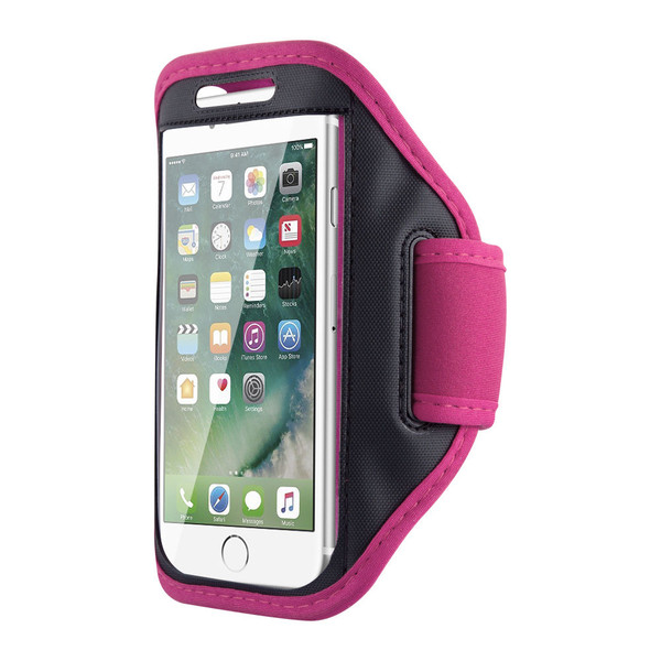 Samsung Galaxy S6 Edge Sports Running Gym Armband Strap Case Cover-Pink