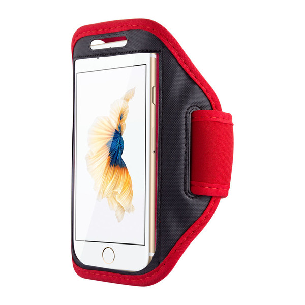 Samsung Galaxy S7 Sports Running Gym Armband Strap Case Cover Red