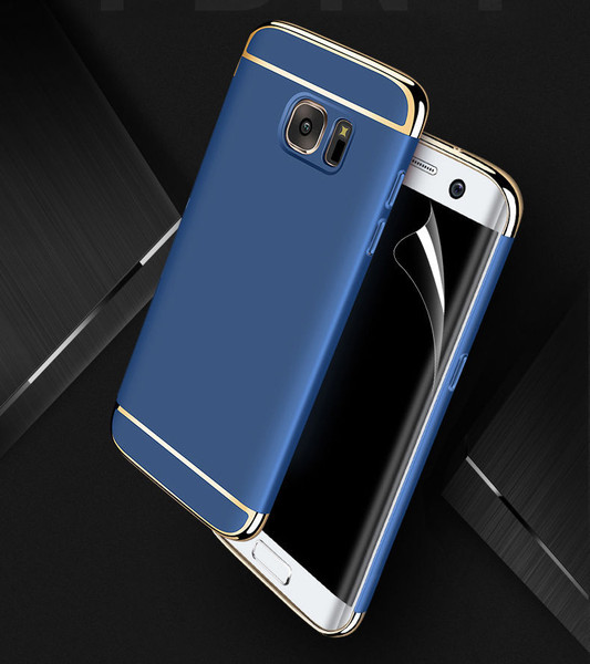 Samsung Galaxy S8 Luxury Ultra Slim Shockproof Bumper Case Navy Samsung Galaxy S8 Luxury Ultra Slim Shockproof Bumper Case Navy