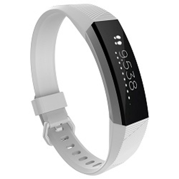 Small FitBit Alta Replacement Strap with Metal Clasp-White