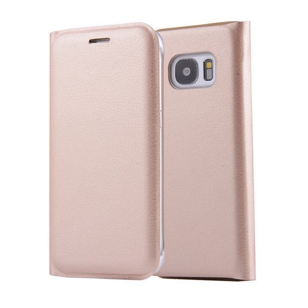 Samsung Galaxy S8 Plus Leather Wallet Card Holder Cover - Gold