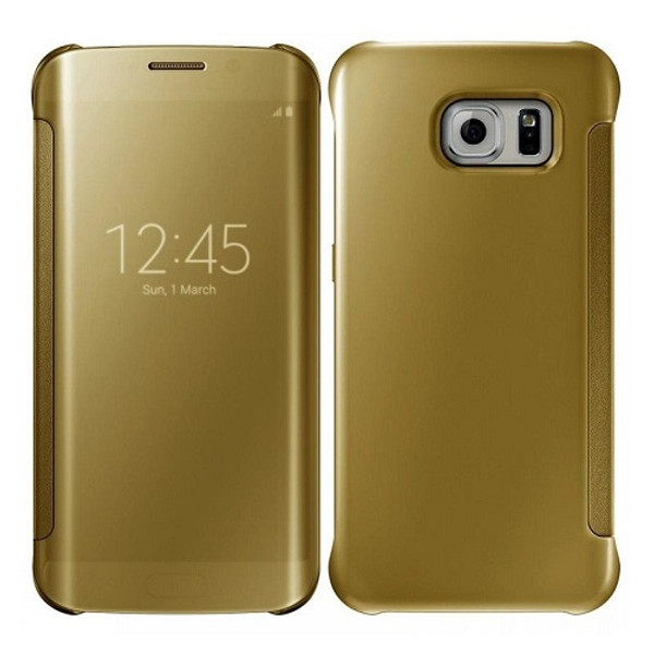 Samsung Galaxy S9 Mirror Smart View Clear Flip Cover - Gold