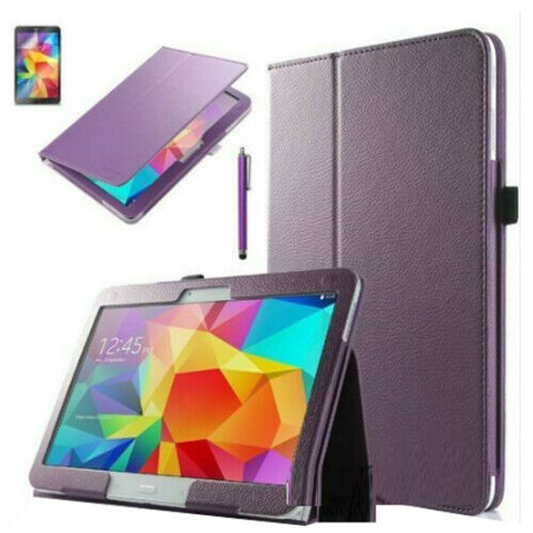 Samsung Galaxy Tab 3 10.1 P5200/P5210 purple Leather Tablet Stand Flip Cover