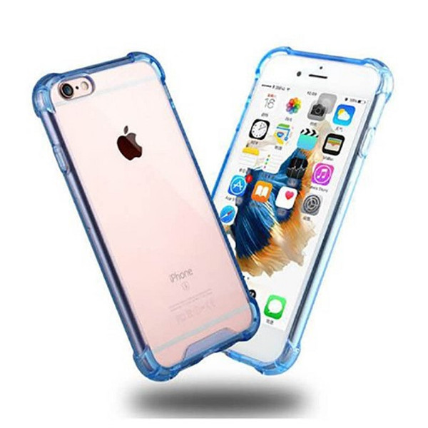 Transparent Clear Blue Hard Back Case for Apple Iphone 8 Plus Transparent Clear Blue Hard Back Case for Apple Iphone 8 Plus