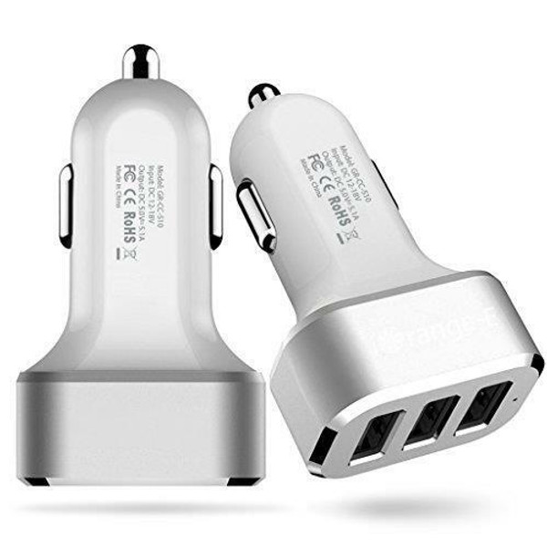 3 Port Universal USB Car Charger 5.1A 26W Three Triple For iPhone Sony Samsung