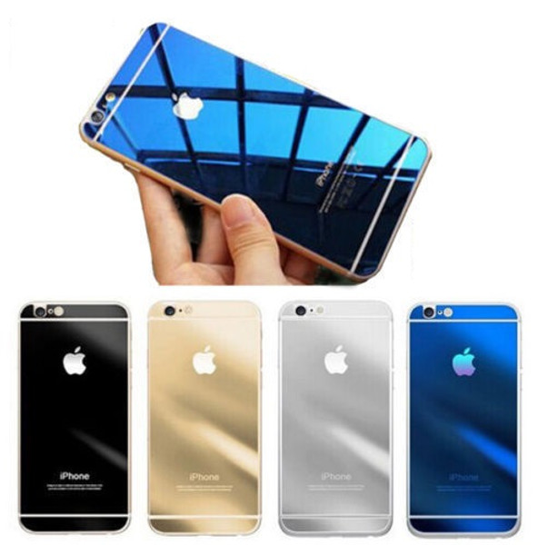 iPhone 6S Front Back Mirror Effect Glass Screen Protector Cover