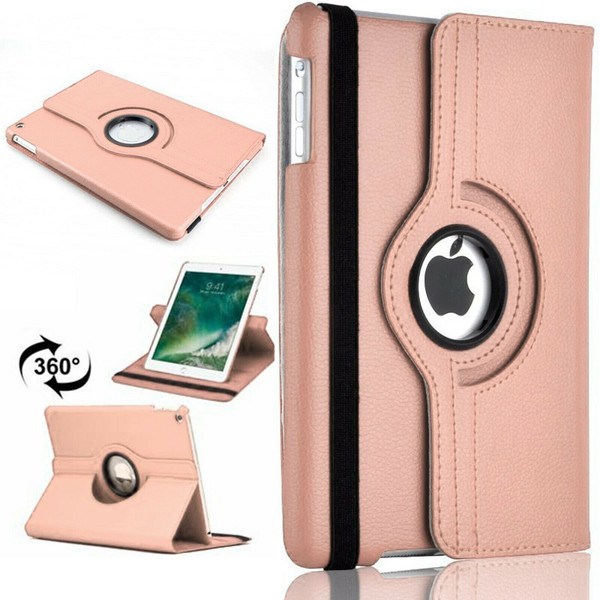 Apple iPad Pro 11 360 Rotating Stand Case Folding Leather Rose Gold Case