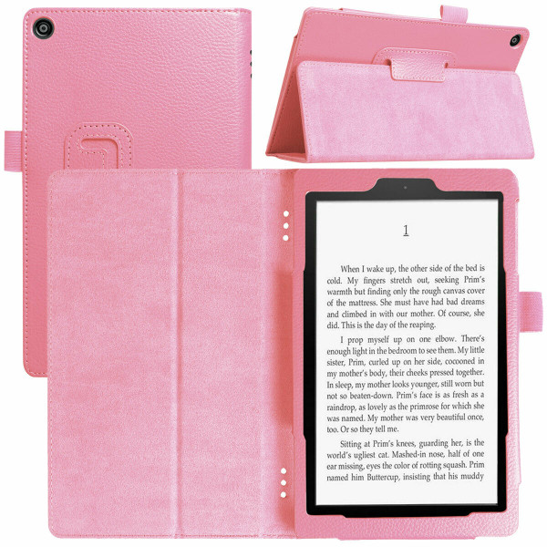 Amazon Kindle Fire  HD 8 (2017) Rose Gold Tablet Magnetic Smart  Stand  Case