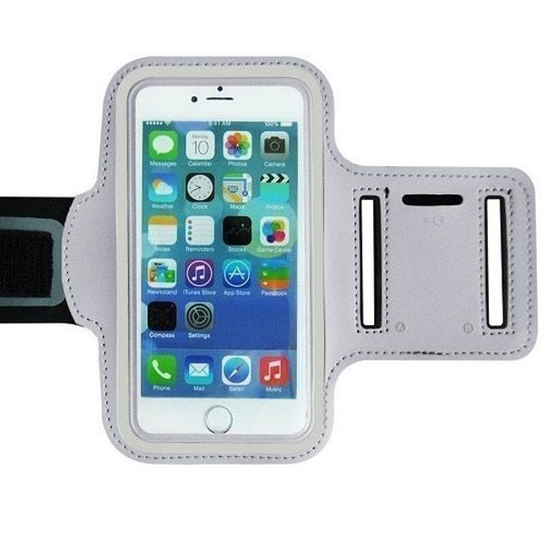 Apple iPhone 11 Pro Max  White Gym Running Jogging Arm Band Sports  Case Holder Strap