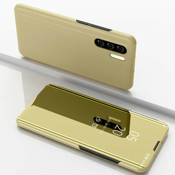 Huawei P30  Gold Mirror View Flip Case Cover
