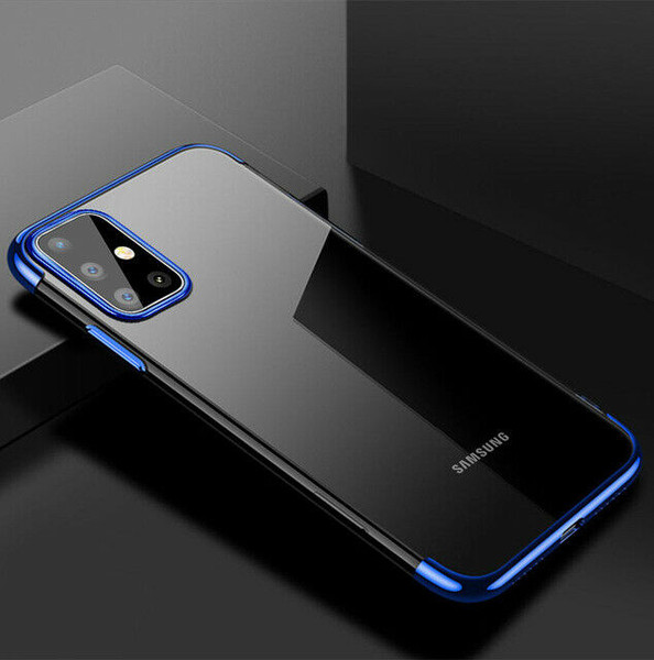 Samsung Galaxy S20  Blue Silicone Gel Shockproof Back Cover