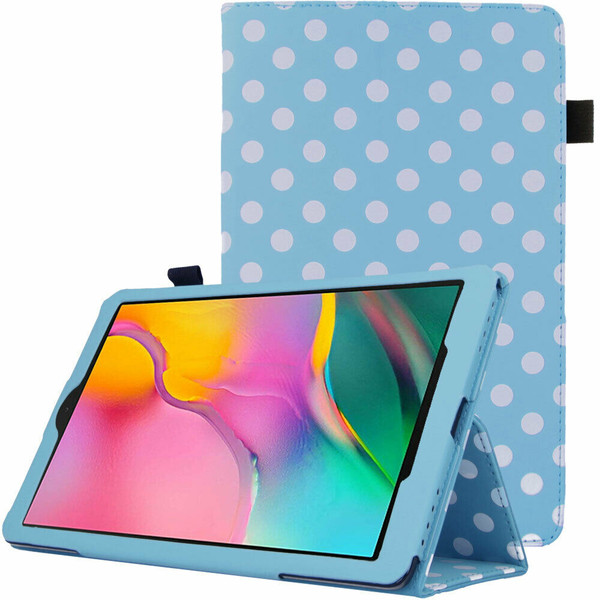 Samsung Galaxy Tab A 2019 10.1 T510 T515 Polka Sky Blue Stand Case