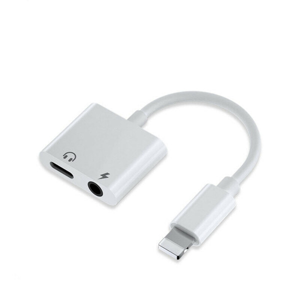iPhone 11  11Pro 11ProMax AUX Jack Lighting 3.5 mm 2 in 1 Headphone Audio Charger Adapter