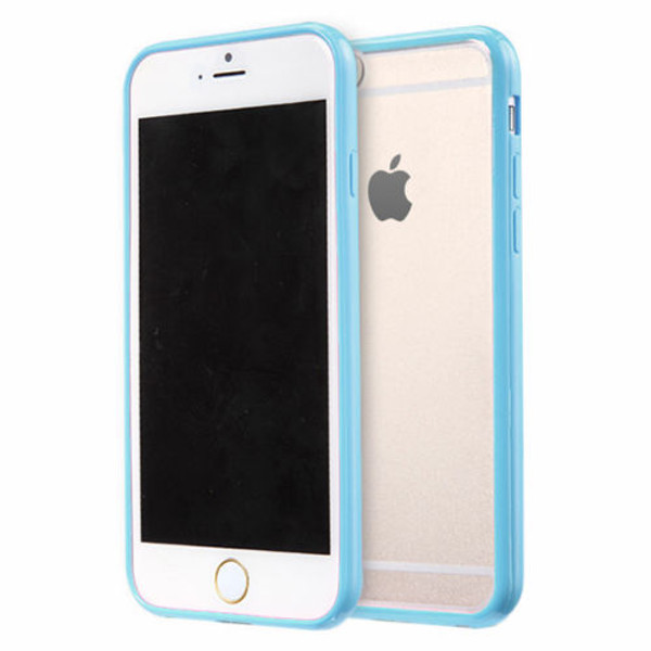 Apple iPhone 7  Clear Transparent Back Hard Case TPU Silicone Bumper Cove Blue