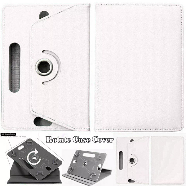 White 360 Rotating Flip Stand Case for Samsung Galaxy Tablets PRO 10.1 T520 T521 T525