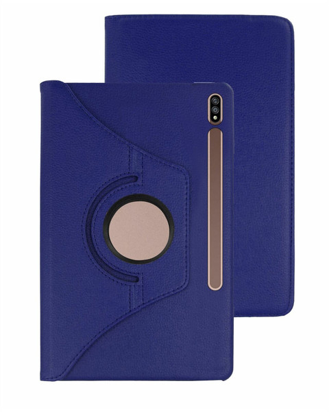 Samsung Galaxy Tab S7 360 Rotate Premium Smart Book Stand Blue Cover T870 T875 T876B