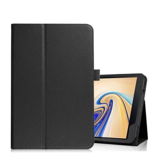 Samsung Galaxy Tab S4 10.5 T830/T835  Black Leather Folio Stand Cover