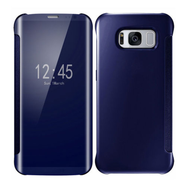Samsung Galaxy A3  2017 Smart View Mirror Flip Phone Blue Case