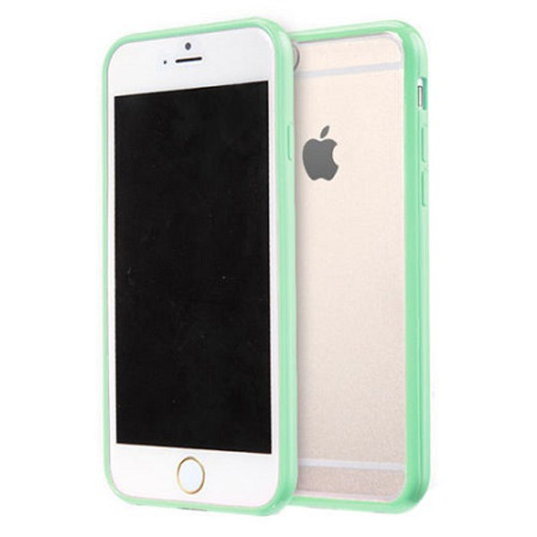 Apple iPhone 8 Plus Clear Transparent Back Hard Case TPU Silicone Bumper Cove Mint