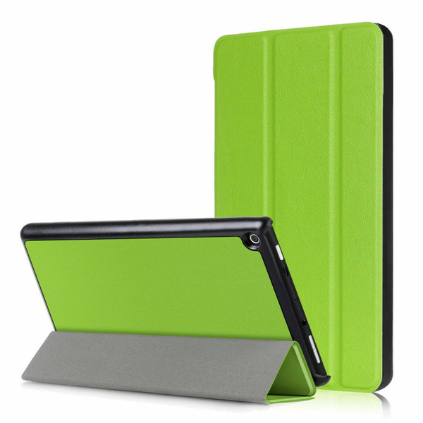 Amazon Kindle Fire HD 10 9th Gen Green Tri Smart Leather Stand Case