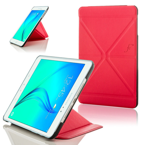 Red Leather Origami Smart Case Cover for Samsung Galaxy Tab A 8.0 2015 T350