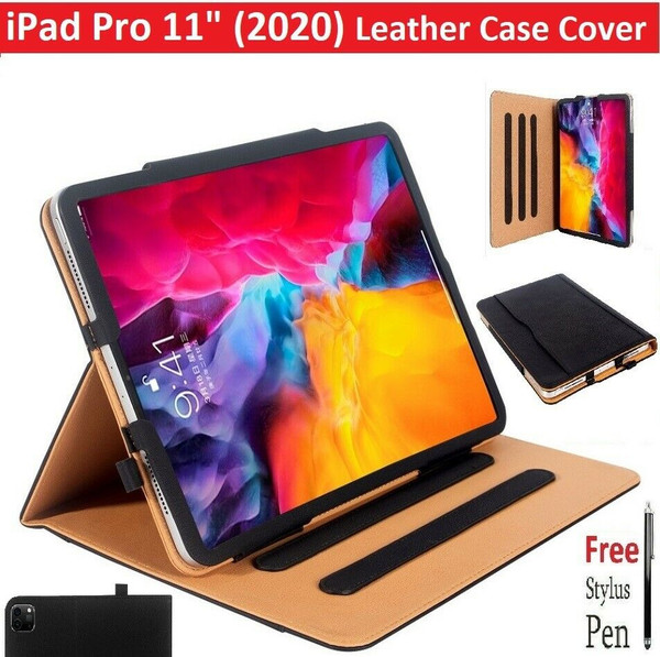 Apple iPad Pro 11" 2nd Gen (2020) Premium Quality Leather Case Cover