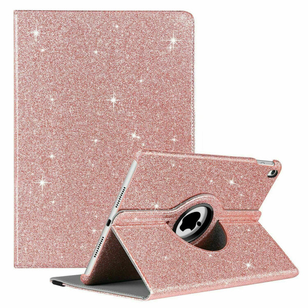 Rose gold glitter shining bling stand cover Case For Apple iPad 7th Generation