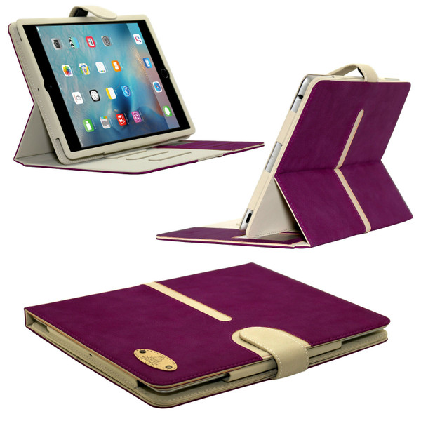 Suede Leather Wallet Smart Detachable Flip Folio Case Cover for Apple ipad Mini 4