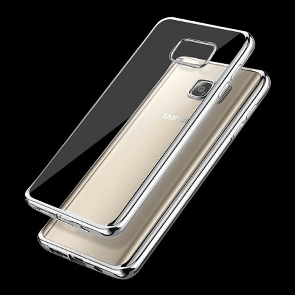 Apple iPhone X Silver Chrome Bumper   Gel Phone Cover Case