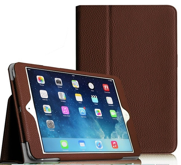 Smart leather tablet stand brown case for Apple iPad Mini 4  Case