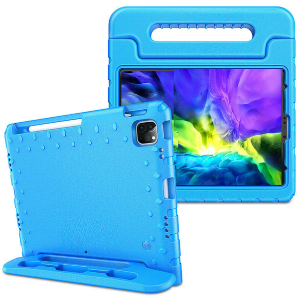 Blue handle case For iPad Air 4th Gen 2020  Kids Shockproof Stand Foam EVA Cover