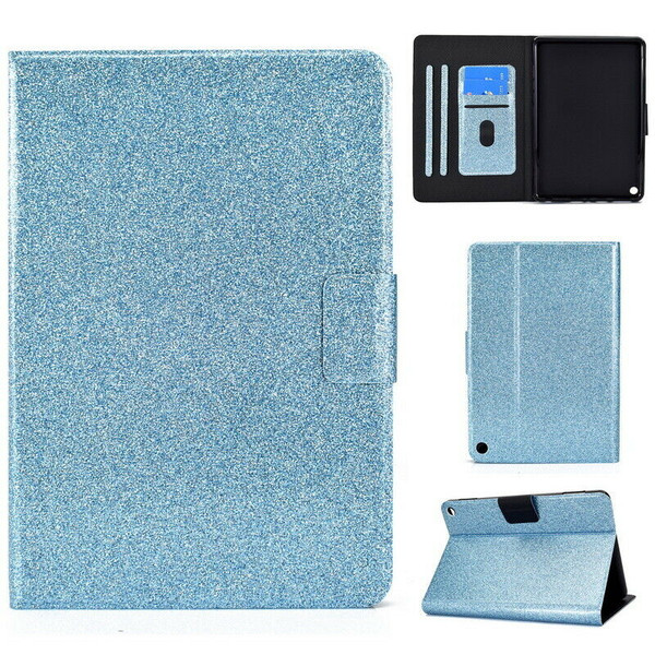 Blue glitter protective Amazon Kindle Fire HD 8 8Plus Tablet (2020)