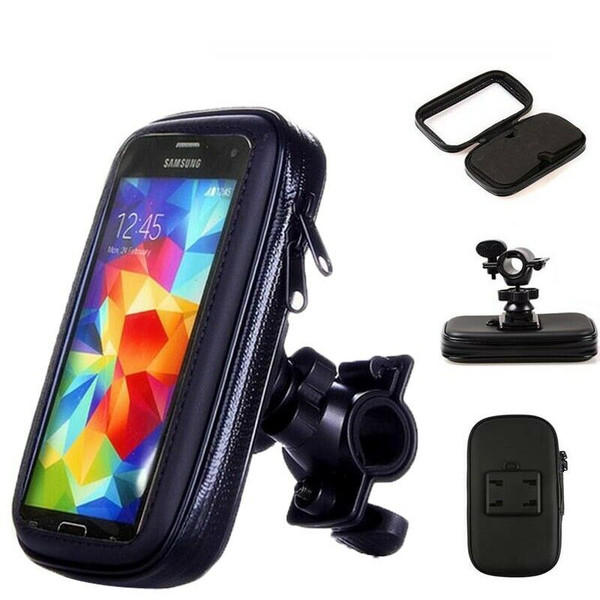 360 Bicycle Motor Bike Waterproof Phone Case Mount Holder For All Mobile Phones