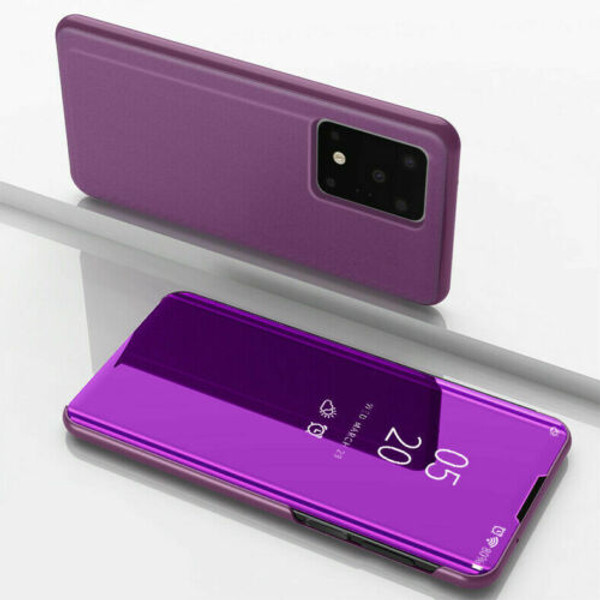 Samsung galaxy s21 purple View Mirror Flip Stand Phone Case