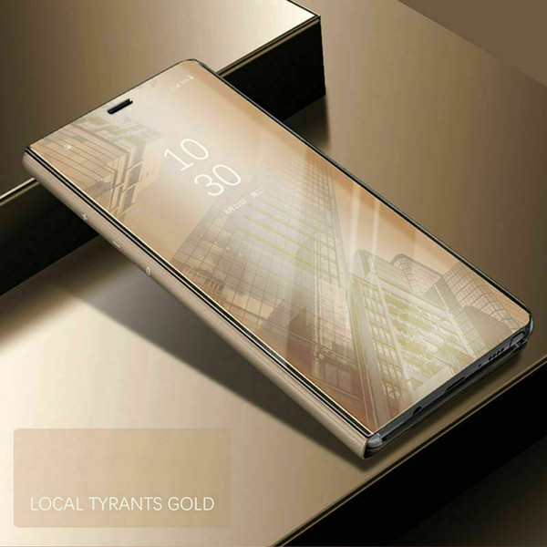 Samsung galaxy s21 gold View Mirror Flip Stand Phone Case