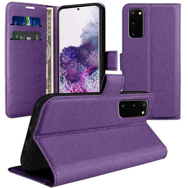 For Samsung S21 ultra Flip Wallet Leather Magnetic purple case