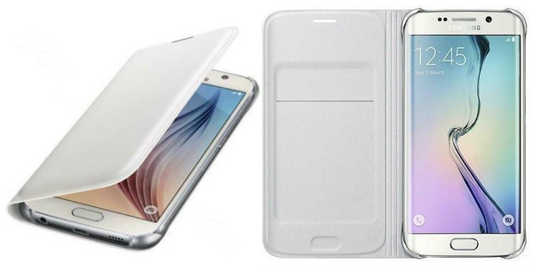 White pu leather wallet  Case for Samsung Galaxy A50