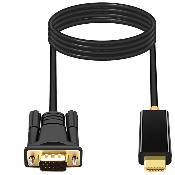 HDMI to VGA HD-15 D-SUB Cable Converter Adapter Lead for PC Laptop 1080p HDTV