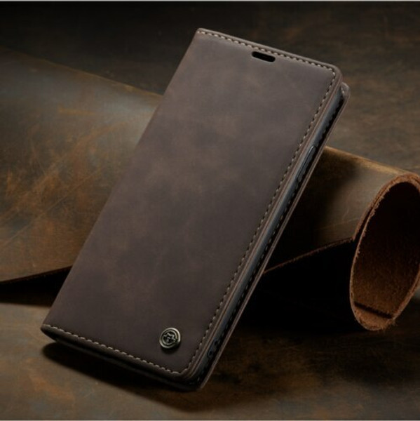 Dark brown  Samsung A21s 2020   Leather Flip Wallet Stand Cover