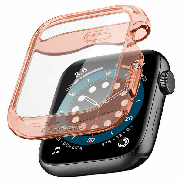 Apple Watch 6 SE 5 4 Case 40mm, Spigen Ultra Hybrid Slim Cover - Rose Crystal