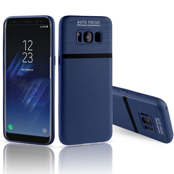 Navy Samsung Galaxy S6 edge leather Slim Shockproof  cover