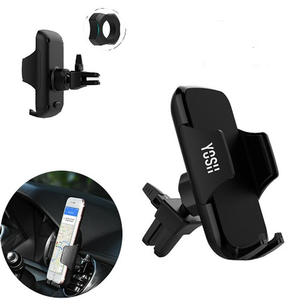 YOSH Car Mobile Phone Holder Mount Air Vent Stand Cradle Fr iPhone X 12 Samsung