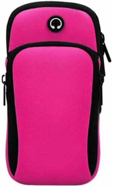 Pink iphone SE 2020 Sports Mobile Arm Phone Holder Bag Running Gym Exercise key holder