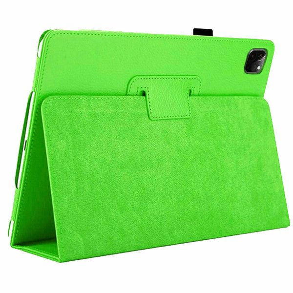Green Leather Case For iPad Pro 11 2021 3rd Gen Magnetic Flip Book Smart Stand Cover