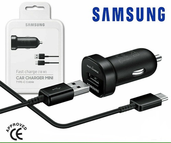 Samsung Fast USB Car Charger Type-C Cable Galaxy S21 s21 ultra s21 plus